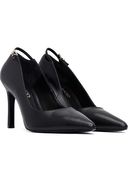 Kadın Siyah Ince Topuklu Deri Stiletto 25AFD162418 modelleri