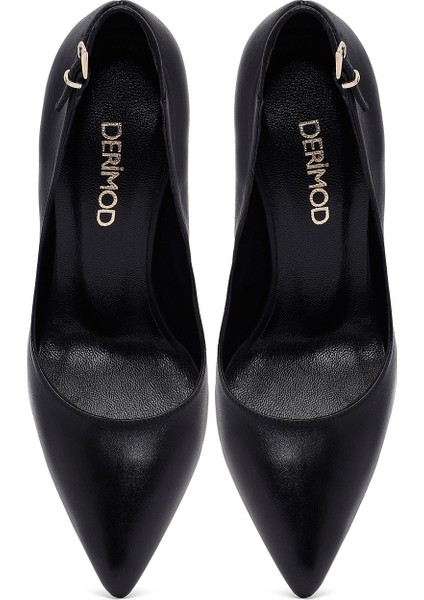 Kadın Siyah Ince Topuklu Deri Stiletto 25AFD162418