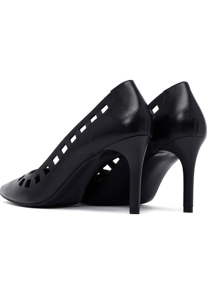 Kadın Siyah Ince Topuklu Deri Stiletto 25AFD162518