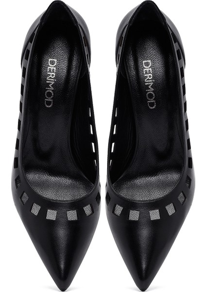 Kadın Siyah Ince Topuklu Deri Stiletto 25AFD162518