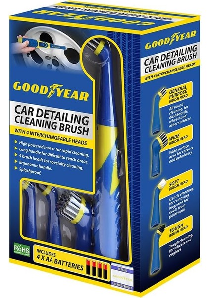 Profesyonel Araç Temizlik Fırçası 4 Başlıklı, Ultrasonik Titreşimli, Iç ve Dış Temizlik fiyatları