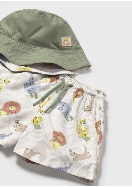 Mayoral 1646 Erkek Bebek Deniz Şortu ve Şapka Takımı modelleri