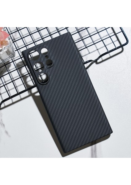 Samsung Galaxy S23 Ultra Kılıf 1500D Kaba Doku Aramid Elyaf Çizilmez Hassas Kesim Telefon Arka Kabuk-Siyah (Yurt Dışından) fiyatları