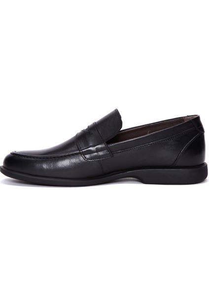 Erkek Siyah Deri Klasik Loafer 25WFD670118 fiyatları