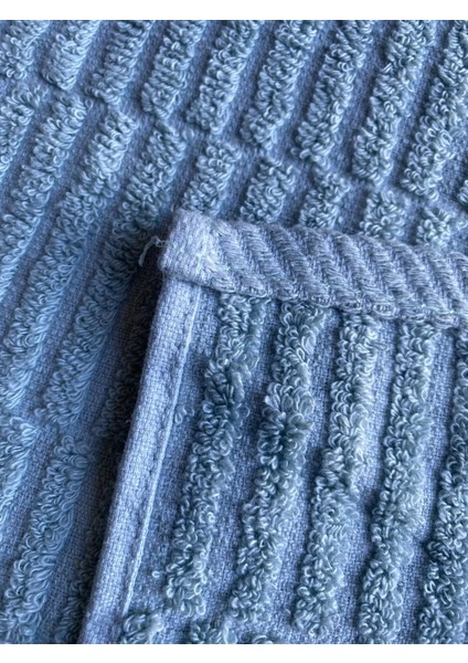 Atlas 3’lü Banyo Havlu Seti – 100X150 cm %100 Pamuk, Yumuşak Dokulu, Örgü Desen. indirimleri