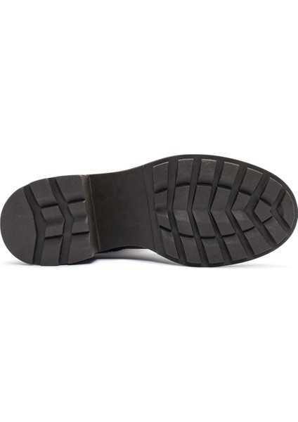 Kadın Kahverengi Fermuarlı Kısa Topuklu Deri Çizme 25WFD280918 indirimleri