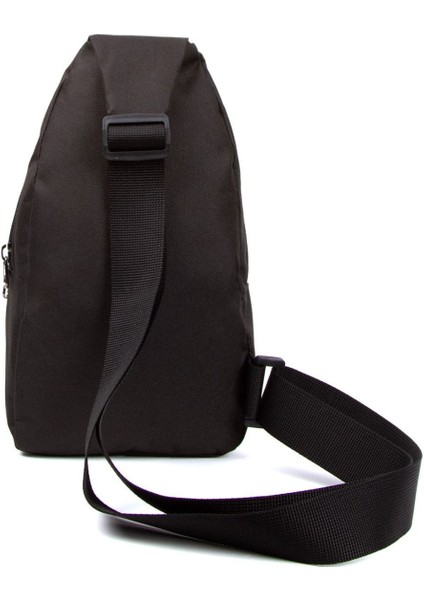 Siyah Unisex Cross Body Çanta, Günlük ve Şık Omuz ve Göğüs Tasarımı