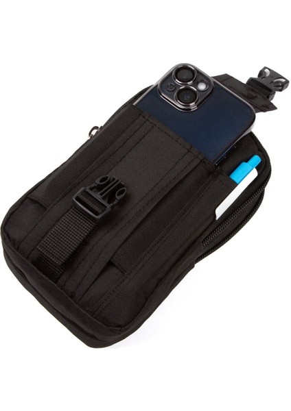 Şık Bel Çantası, Telefon Bölmeli, Dayanıklı ve Rahat Kullanım, Siyah Renk modelleri