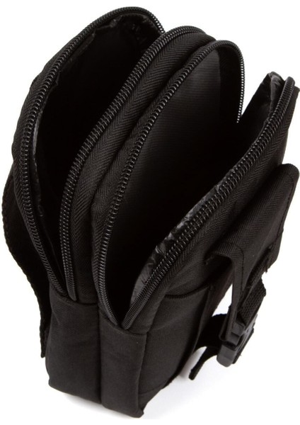 Şık Bel Çantası, Telefon Bölmeli, Dayanıklı ve Rahat Kullanım, Siyah Renk fırsatları