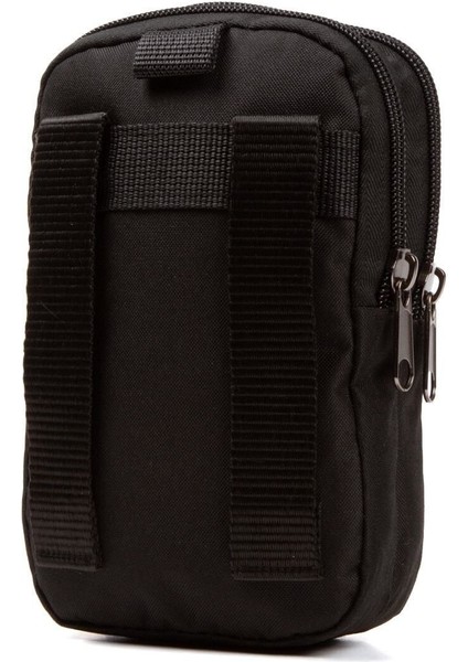 Şık Bel Çantası, Telefon Bölmeli, Dayanıklı ve Rahat Kullanım, Siyah Renk