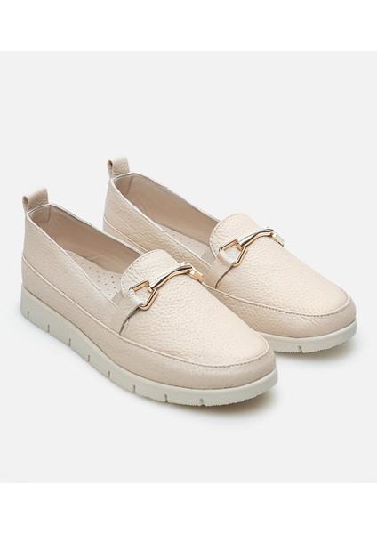 Kadın Deri Bej Loafer fiyatları