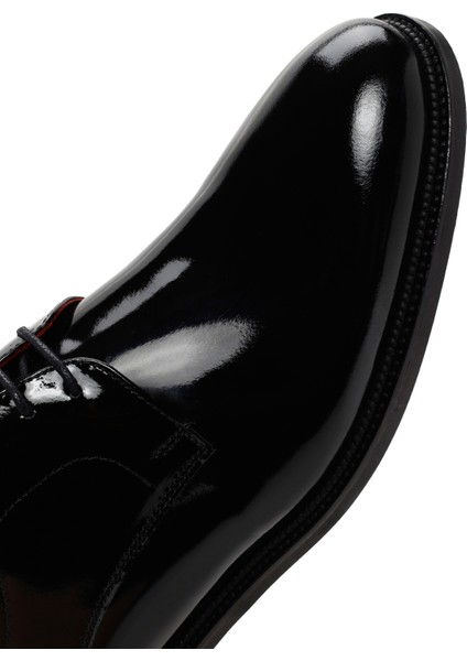 Erkek Siyah Bağcıklı Rugan Deri Klasik Ayakkabı 25WFD602216