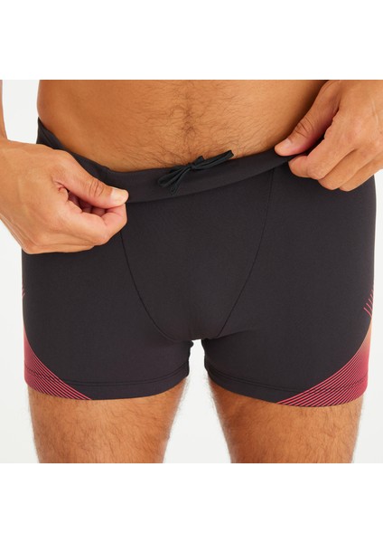 Nabaiji Erkek Boxer Mayo - Siyah/kırmızı - Fıtı 500 fırsatları