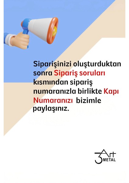 Metal Dekoratif Tasarımlı Kapı Numarası - Dış Cepheye Uygun Şık Tasarım fırsatları