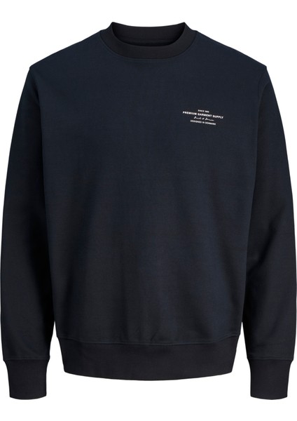 Erkek Gögüs Logo Baskili Sweatshirt - Blachad