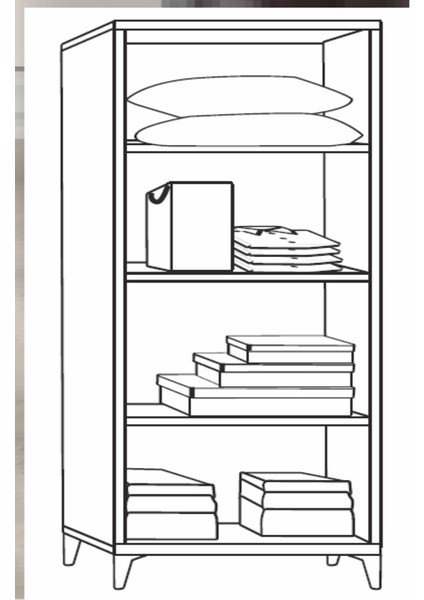 2 Kapılı Raflı Aynasız Çam Dolap fiyatları