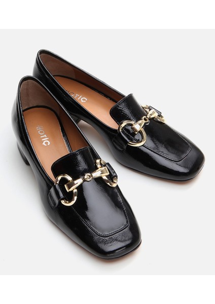 01AYH291020A100 HAKIKI Deri Siyah Kadın Kalın Topuk modelleri