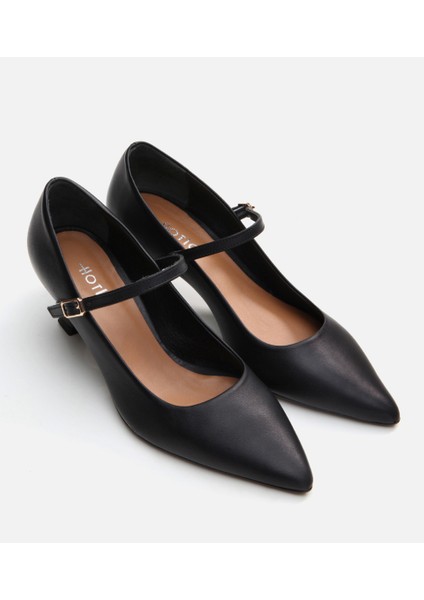 01AYH290860A100 MARY Jane Deri Siyah Kadın Stiletto fiyatları