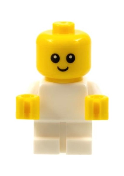 Minifigür Baby - White Body With Yellow Hands NJO0446