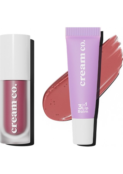 Glow Tint & 3in1 Lip Balm | Strawberry Red | Nemlendirici Makyaj | Hyaluronik Asit Seramid Peptit