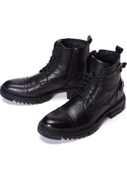 Erkek Siyah Bağcıklı Deri Casual Postal Bot 25WFD6201FT modelleri