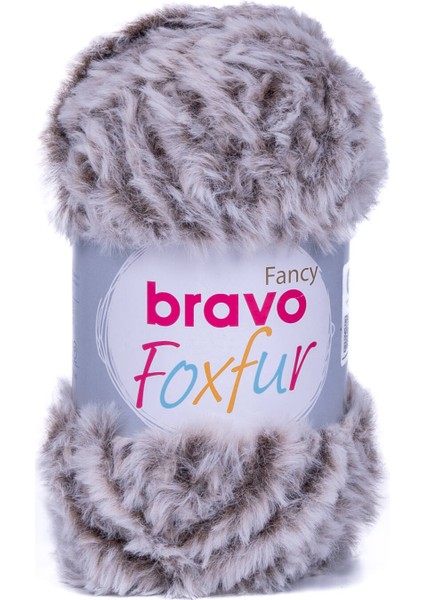 Foxfur 79 Açık Kahve 100 gr 50 mt Kürk Ipi Örgü Ipi