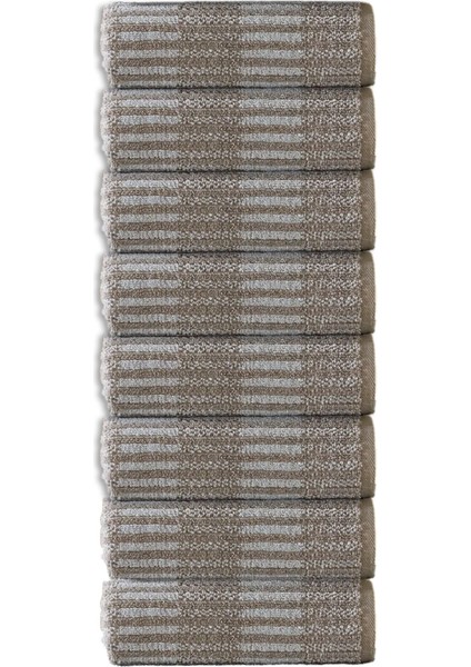 Striscai 50X90 cm El-Yüz Havlusu 8'li Bej
