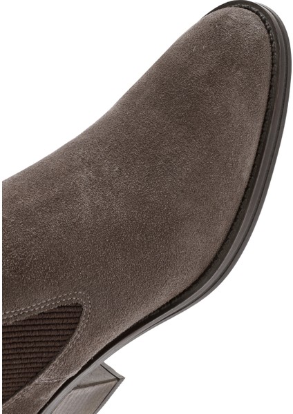 Kadın Vizon Topuklu Süet Deri Kovboy Bot 25WFD200610