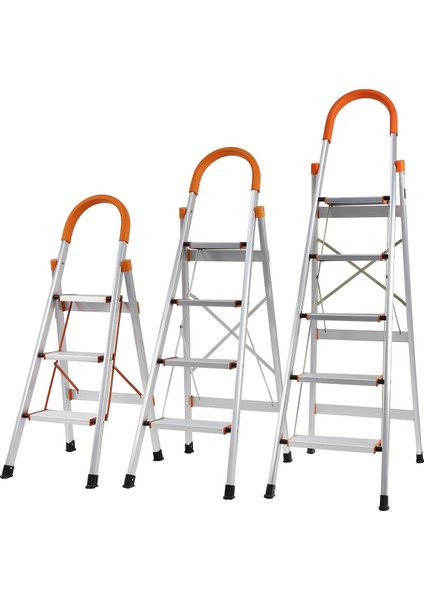 Paslanmaz Alüminyum 5 Basamaklı Merdiven