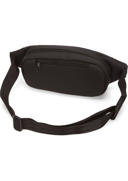 Şık Siyah Erkek Bel ve Omuz Çantası, Su Geçirmez ve Hafif Tasarım fırsatları