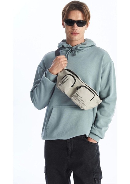 Çok Bölmeli Erkek Göğüs Çantası Bej Renkli, Şık ve Kullanışlı Tasarım