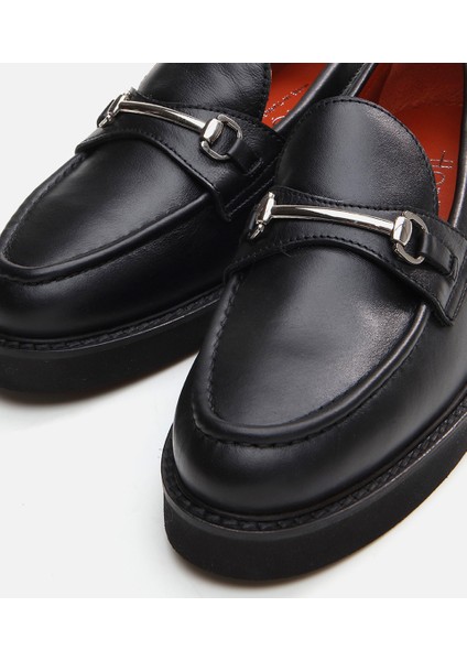 01Ayh291730A100 Deri Siyah Kadın Loafer fırsatları
