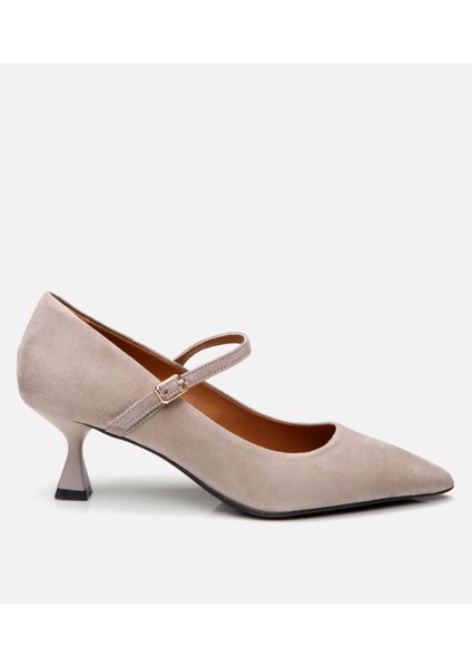 01AYH293450A450 MARY Jane Deri Vizon Kadın Stiletto