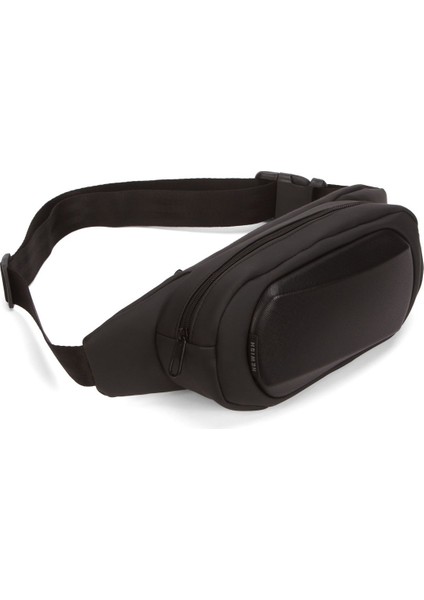 Erkek Deri Crossbody Çapraz Göğüs Omuz ve Bel Çantası, Şık ve Kullanışlı Siyah Renk indirimleri