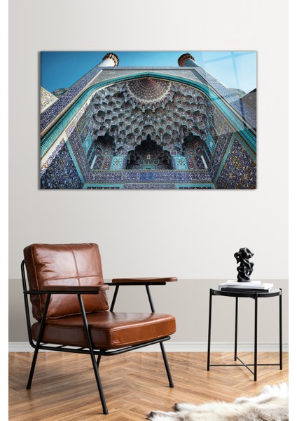 Iran Isfahan Şah Camii Cam Tablo, Modern Ev ve Ofis Dekoru Hediyelik Duvar Dekorasyonu, Kırılmaz Cam fiyatları