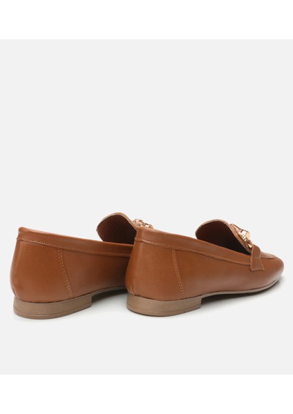 01AYH293550A370 HAKIKI Deri Taba Kadın Loafer fırsatları