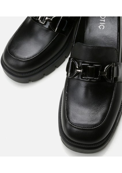 01ayh294720a100 Deri Siyah Kadın Loafer modelleri