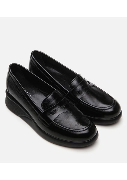 01AYH294690A100 Deri Siyah Kadın Loafer fiyatları