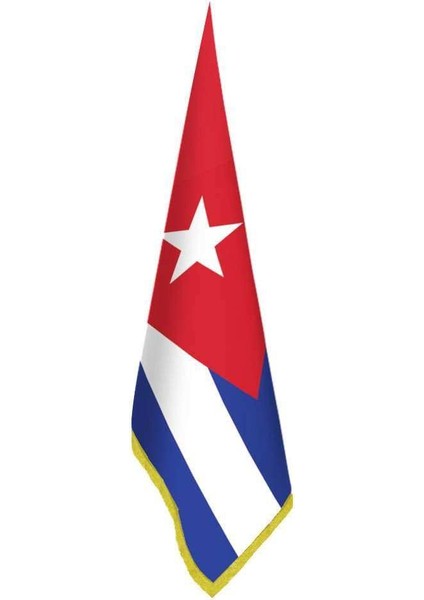 Küba Bayrağı - Ofis-Makam-Toplantı Odaları - Saçaklı Makam Bayrağı