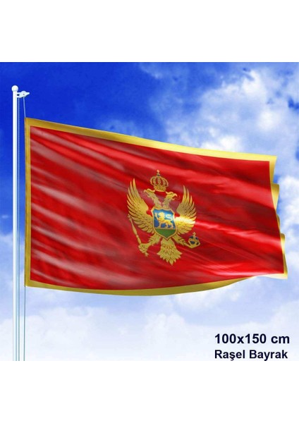 Crnagora Karadağ Bayrağı Balkanlar 100 x 150 cm Raşel Bayrak