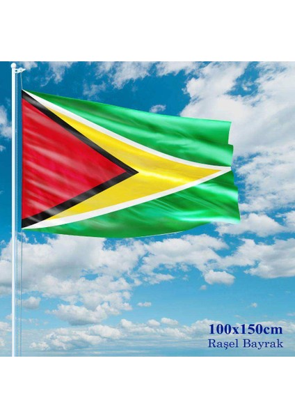 Guyana Bayrağı Raşel Kumaş 100 x 150 cm