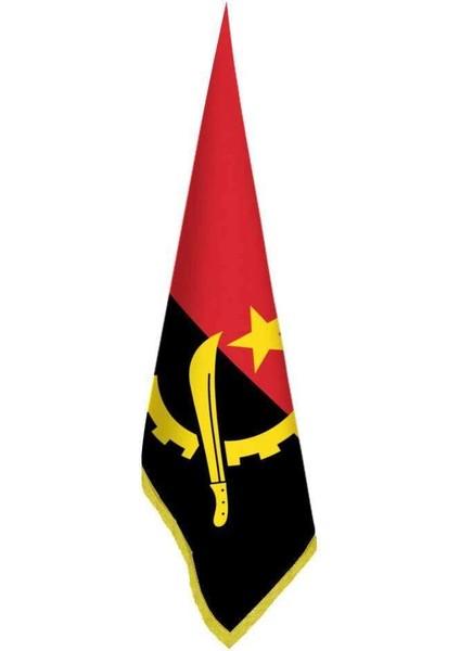 Angola Bayrağı -Ofis -Makam-Toplantı Odaları - Saçaklı Makam Bayrağı