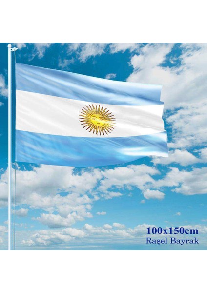Arjantin Bayrağı Raşel Kumaş 100 x 150 cm