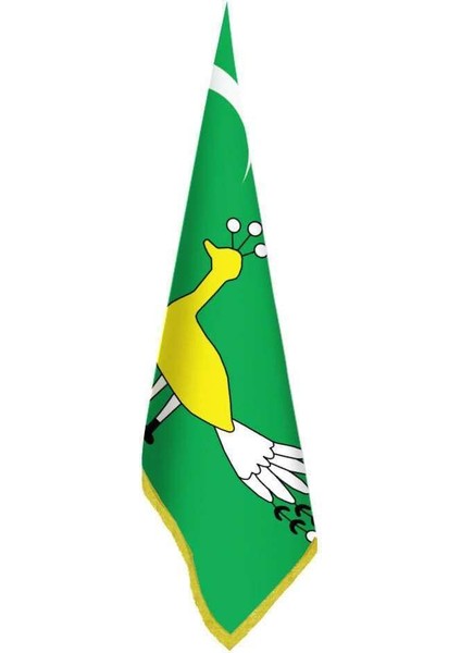 Gazneliler-Gazne Bayrağı-17 Eski Türk Devletleri-Ofis-Makam-Toplantı Odaları - Saçaklı Makam Bayrağı