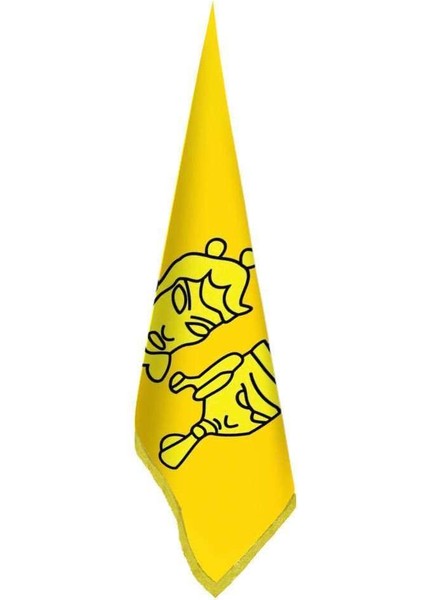 Uygur Kağanlığı Bayrağı -17 Eski Türk Devletleri-Ofis-Makam-Toplantı Odaları - Saçaklı Makam Bayrağı