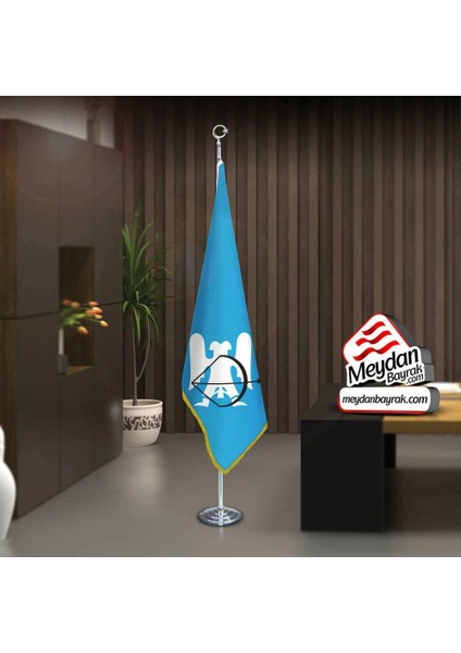 Büyük Selçuklu Devleti-17 Eski Türk Devletleri-Ofis-Toplantı Odaları-Direkli -Saçaklı Makam Bayrağı