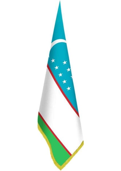 Özbekistan Bayrağı - Ofis-Makam-Toplantı Odaları - Saçaklı Makam Bayrağı