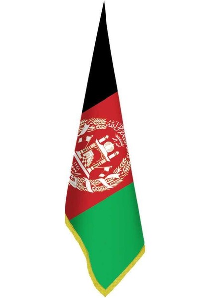 Afganistan Bayrak -Ofis -Makam-Toplantı Odaları - Saçaklı Makam Bayrağı