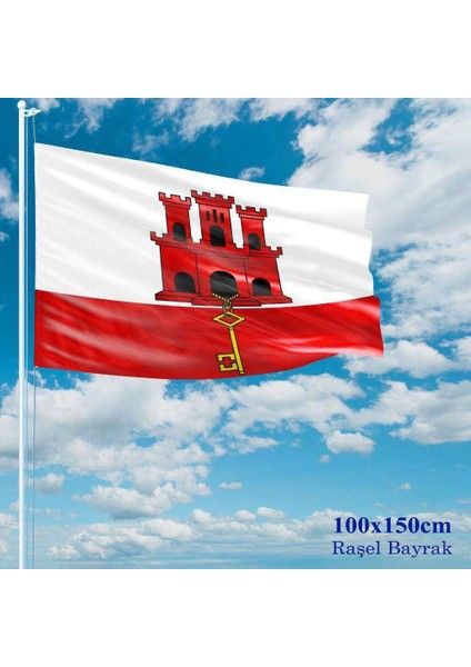 Cebelitarık Bayrağı Raşel Kumaş 100 x 150 cm