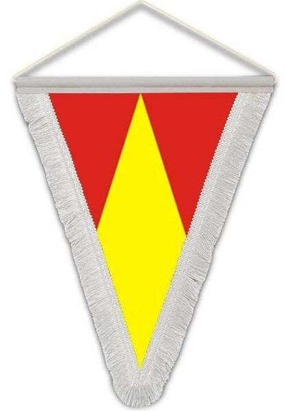 Babür Imparatorluğu - 17 Eski Türk Devletleri Bayrağı - Üçgen Flama Bayrak